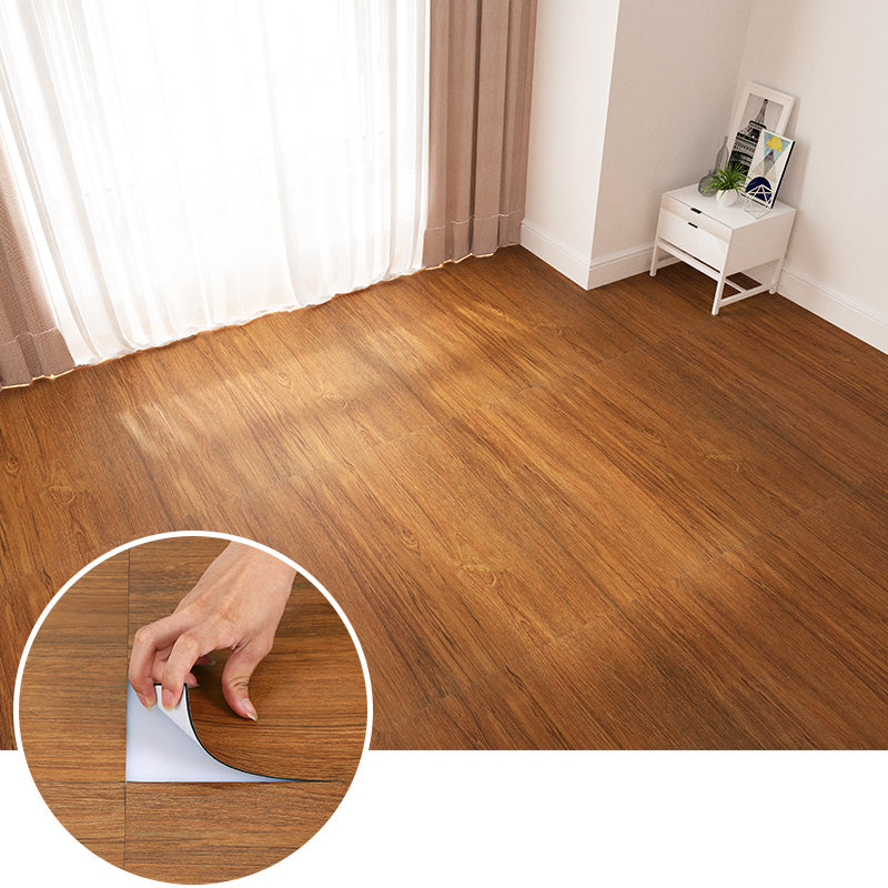 Modern Vinyl Floor Planks Peel and Stick Wood Look Embossed PVC Flooring