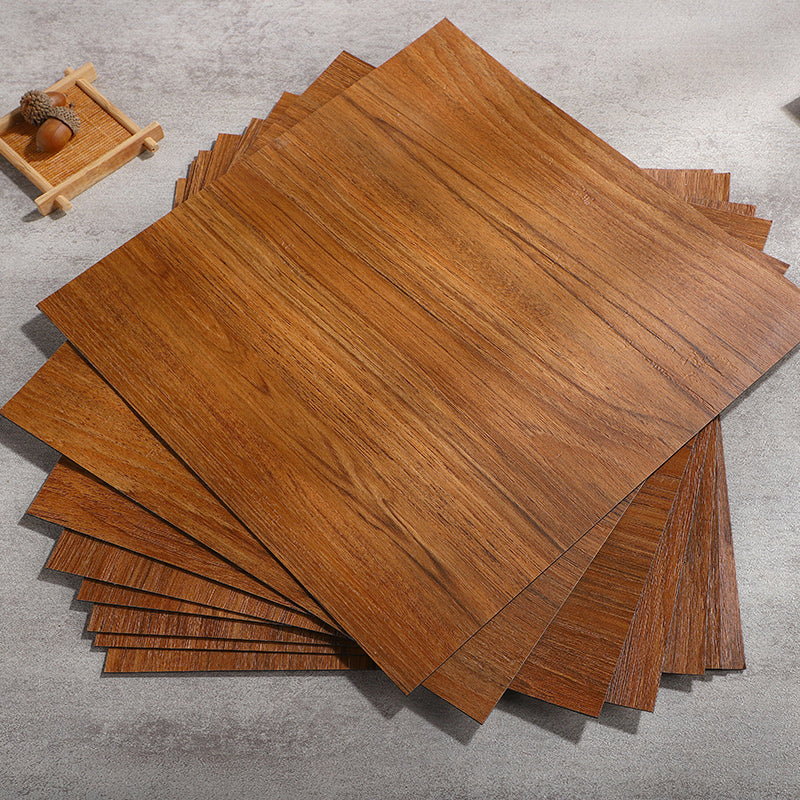 Modern Vinyl Floor Planks Peel and Stick Wood Look Embossed PVC Flooring