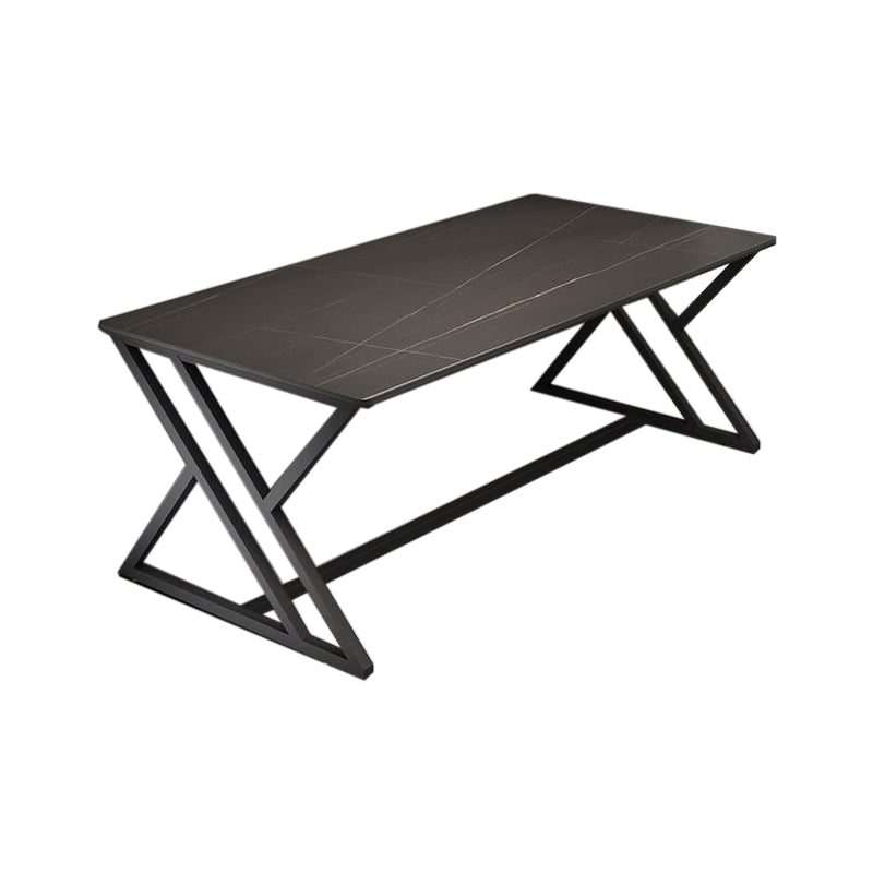 Modern Stone Gaming Desk Rectangular 29.53" Tall Computer Desk