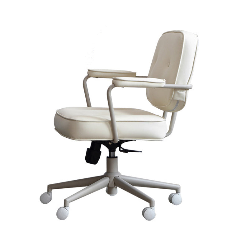 Contemporary Padded Arms Desk Chair Wheels Included Task Chair for Office