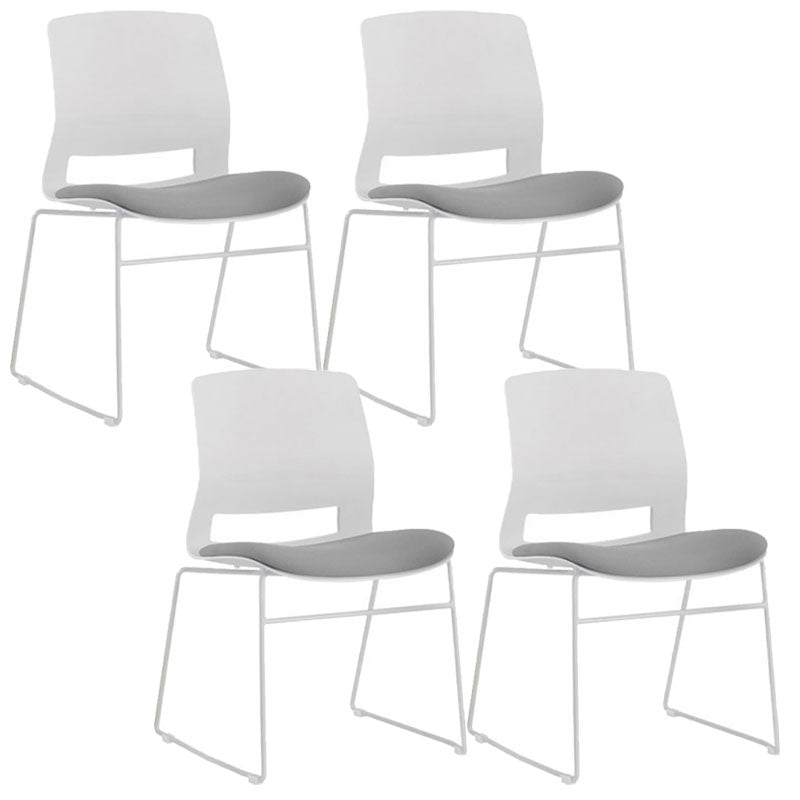 Contemporary No Arm Conference Chair Legs Included Desk Chair for Office