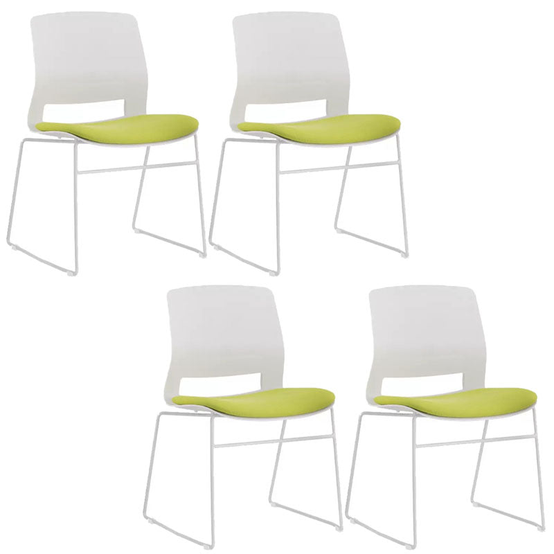 Contemporary No Arm Conference Chair Legs Included Desk Chair for Office