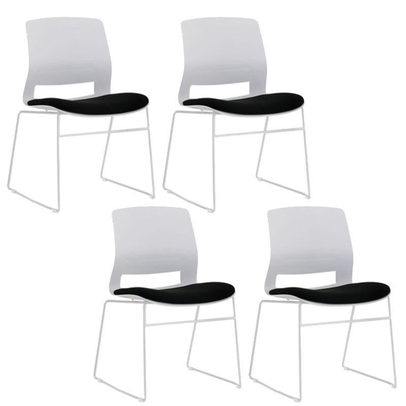 Contemporary No Arm Conference Chair Legs Included Desk Chair for Office