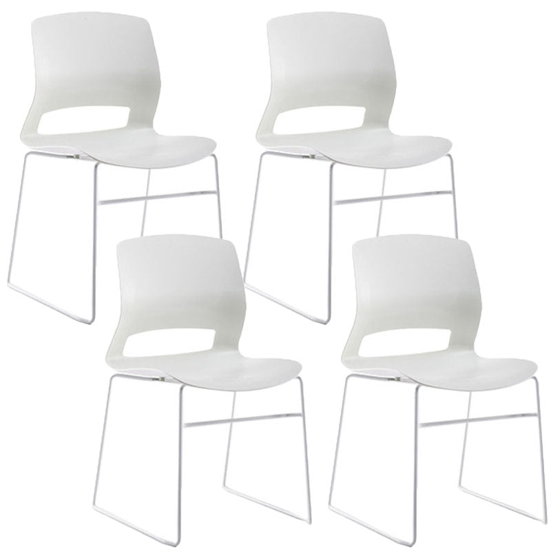 Contemporary No Arm Conference Chair Legs Included Desk Chair for Office