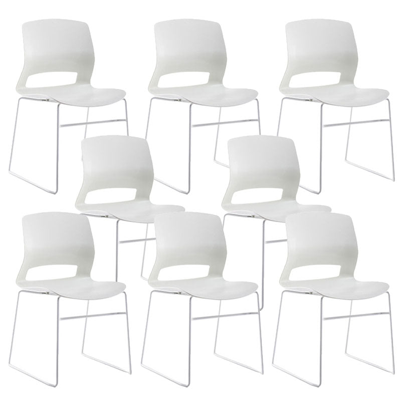 Contemporary No Arm Conference Chair Legs Included Desk Chair for Office