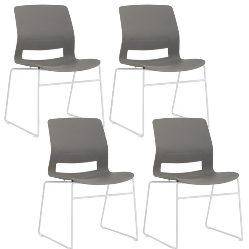 Contemporary No Arm Conference Chair Legs Included Desk Chair for Office