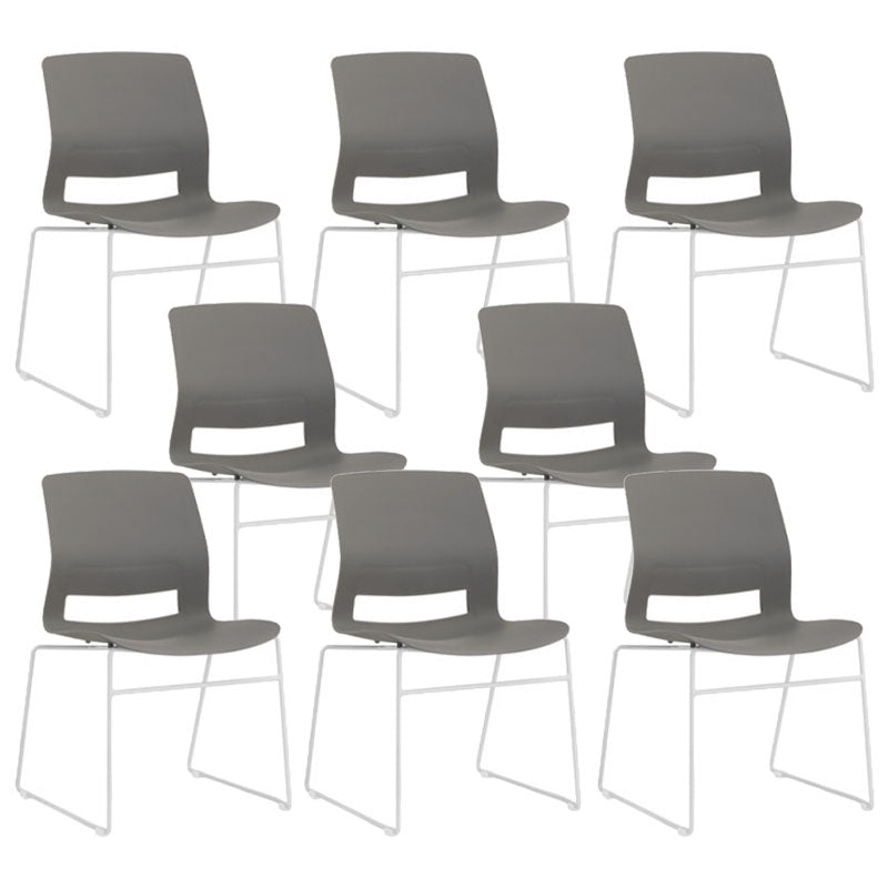 Contemporary No Arm Conference Chair Legs Included Desk Chair for Office