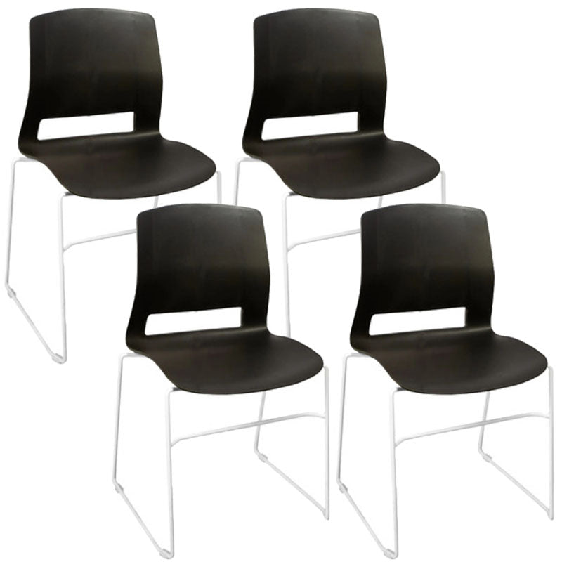 Contemporary No Arm Conference Chair Legs Included Desk Chair for Office