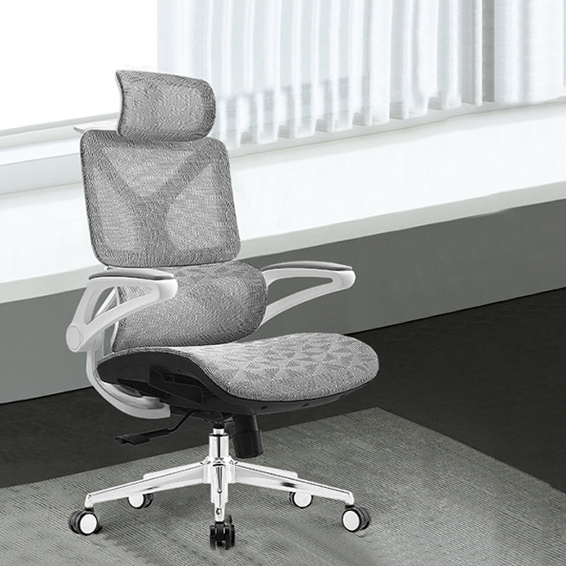 Removable Arms Desk Chair Modern Adjustable Seat Height Swivel Chair with Wheels