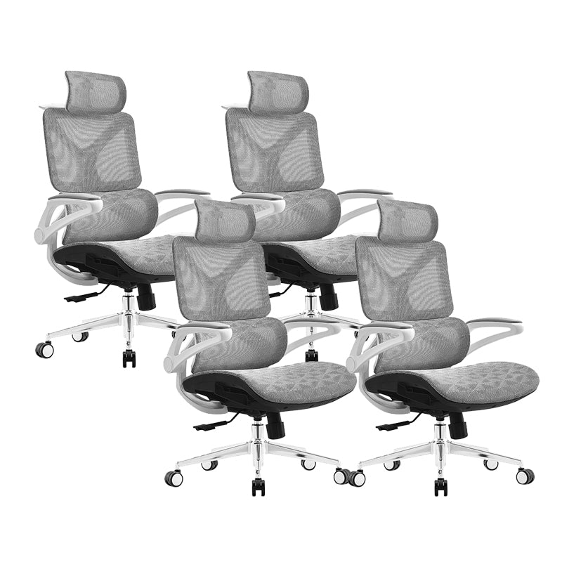 Removable Arms Desk Chair Modern Adjustable Seat Height Swivel Chair with Wheels