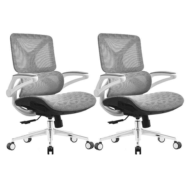 Removable Arms Desk Chair Modern Adjustable Seat Height Swivel Chair with Wheels