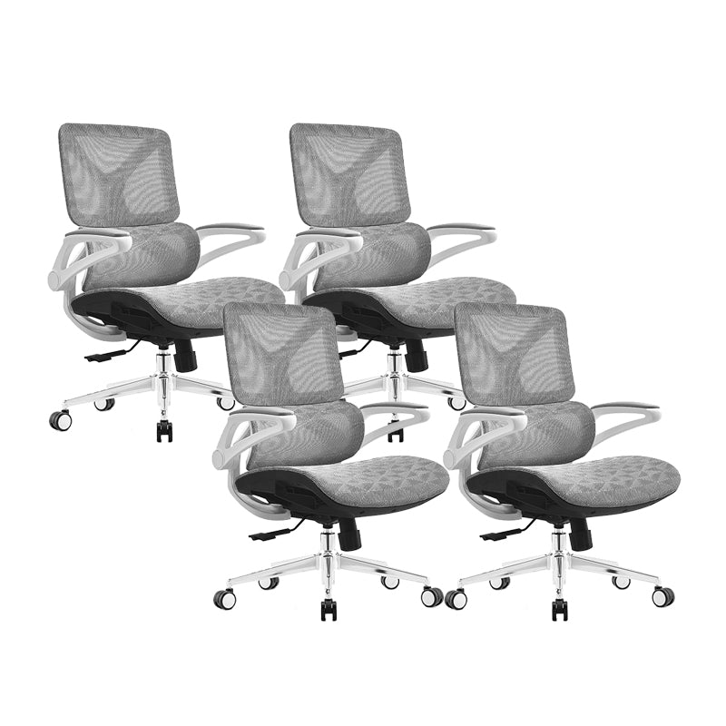 Removable Arms Desk Chair Modern Adjustable Seat Height Swivel Chair with Wheels