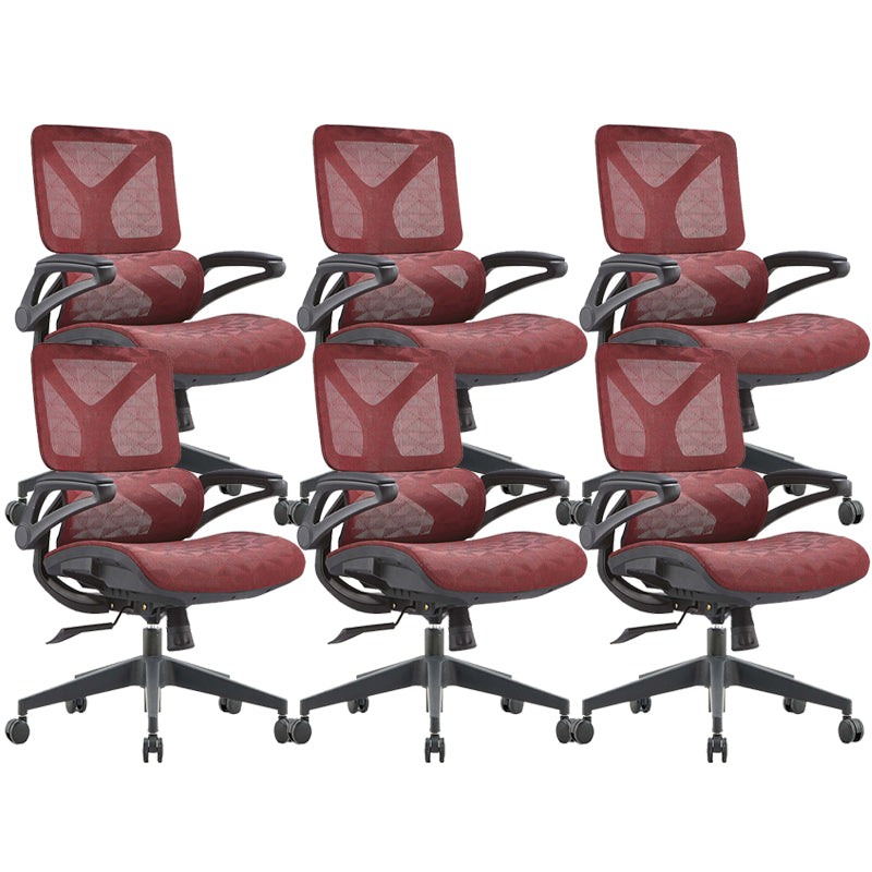 Removable Arms Desk Chair Modern Adjustable Seat Height Swivel Chair with Wheels