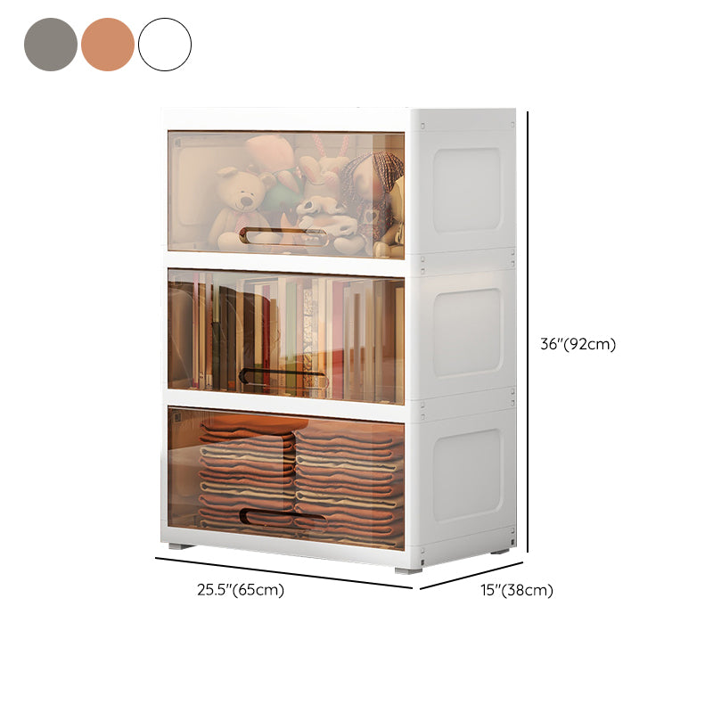 Modern Style Plastic Armoire Cabinet Door Included Youth Armoire with wheels