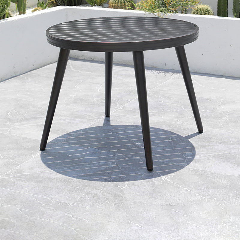 Contemporary Outdoor Aluminum Patio Table Extendable Rust Resistant Table