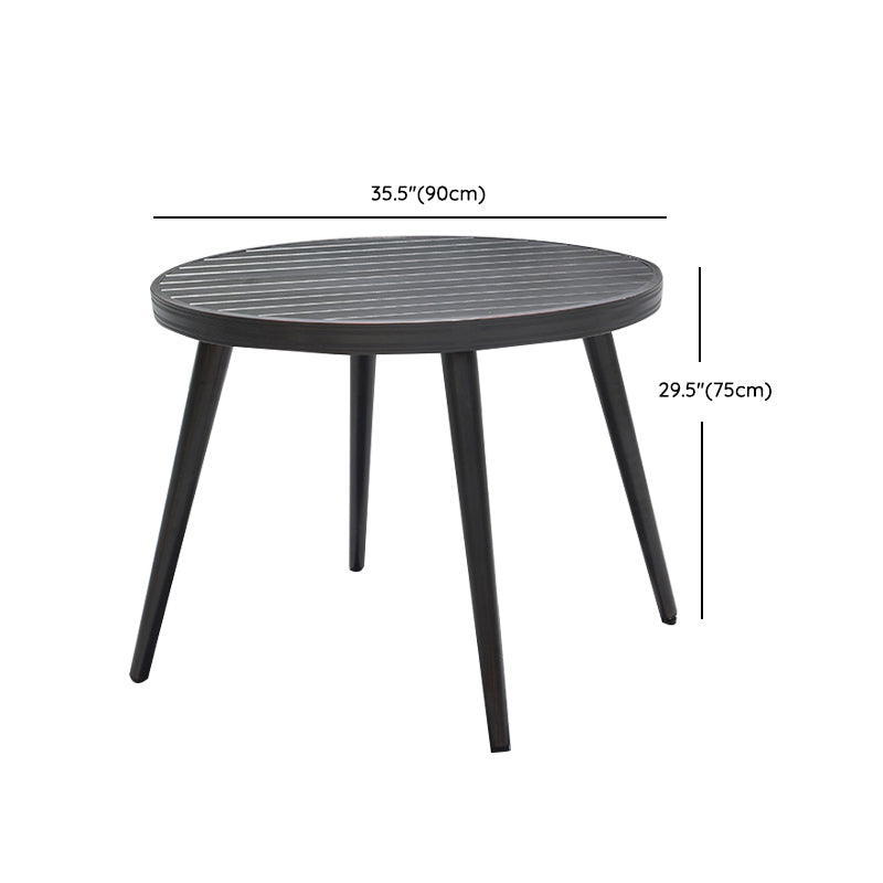 Contemporary Outdoor Aluminum Patio Table Extendable Rust Resistant Table