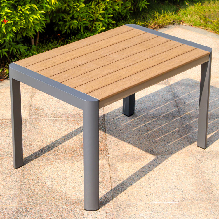 Modern Outdoor Aluminum Frame Dining Table Rectangle/Square Patio Table