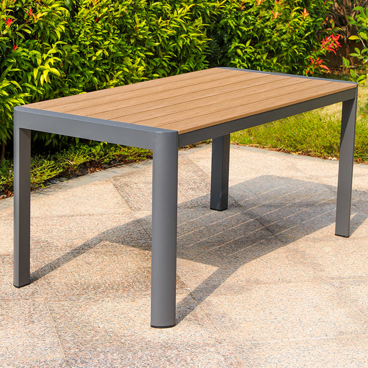 Modern Outdoor Aluminum Frame Dining Table Rectangle/Square Patio Table