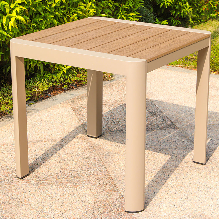 Modern Outdoor Aluminum Frame Dining Table Rectangle/Square Patio Table