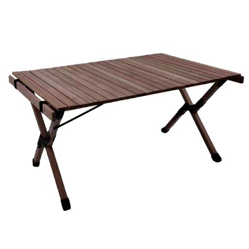 Outdoor Removable Camping Table Rectangle Beech Solid Wood Camping Table