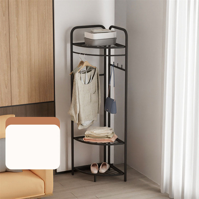 Gorgeous Coat Rack Designer Metal Coat Rack with Storage Shelves