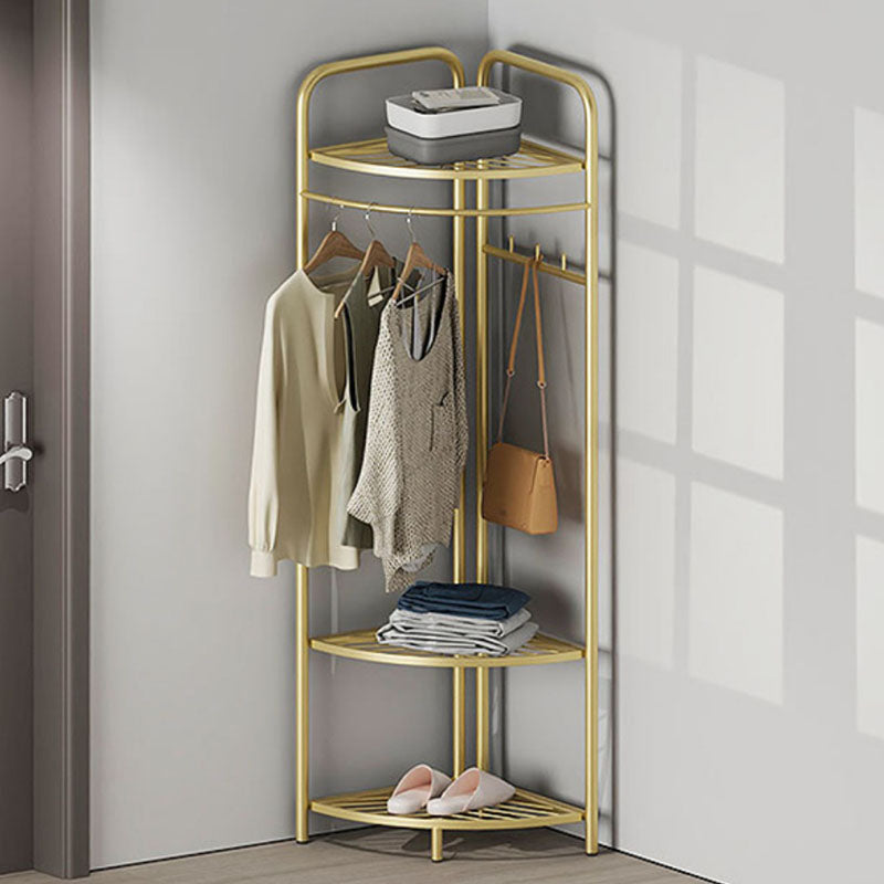 Gorgeous Coat Rack Designer Metal Coat Rack with Storage Shelves