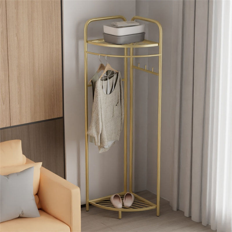 Gorgeous Coat Rack Designer Metal Coat Rack with Storage Shelves