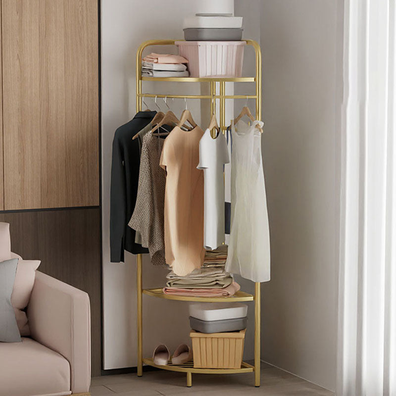 Gorgeous Coat Rack Designer Metal Coat Rack with Storage Shelves