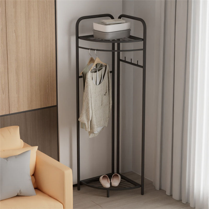 Gorgeous Coat Rack Designer Metal Coat Rack with Storage Shelves