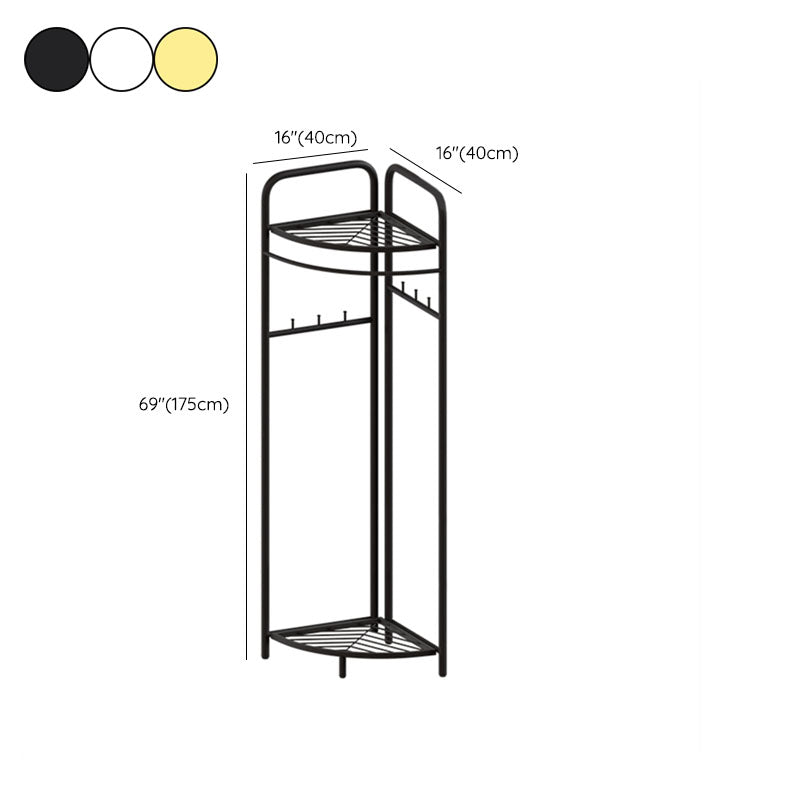 Gorgeous Coat Rack Designer Metal Coat Rack with Storage Shelves