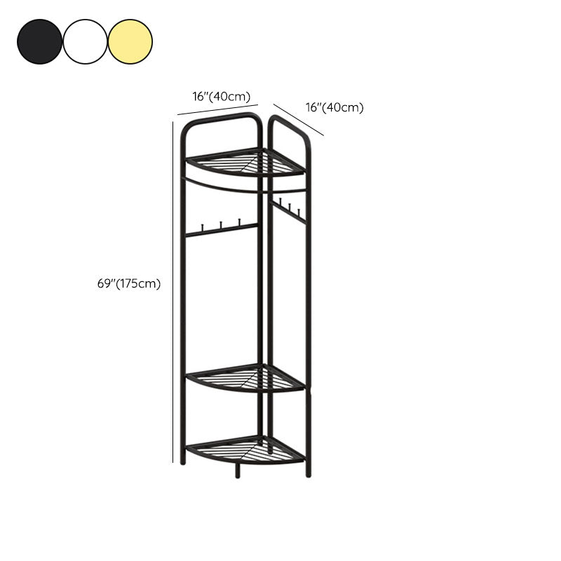 Gorgeous Coat Rack Designer Metal Coat Rack with Storage Shelves