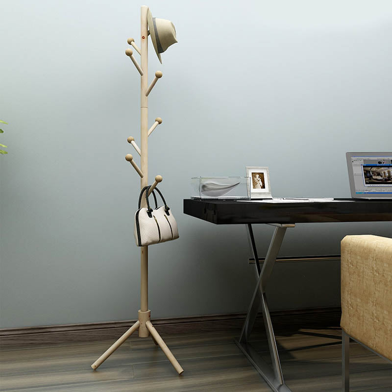 Wooden Coat Hanger Modern Style Simple Home Floor Hall Stand