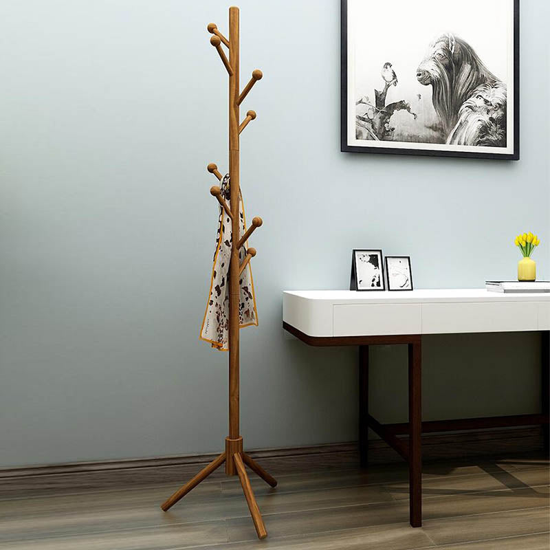 Wooden Coat Hanger Modern Style Simple Home Floor Hall Stand