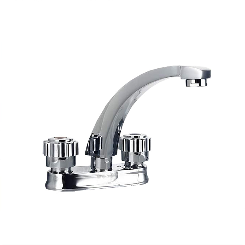 Modern Style Vessel Faucet Copper Knob Handle Low Arc Vessel Faucet