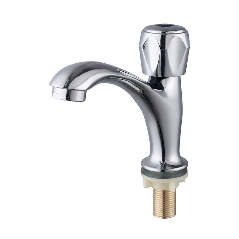 Contemporary Centerset Faucet Knob Handle Low Arc Solid Brass Faucet