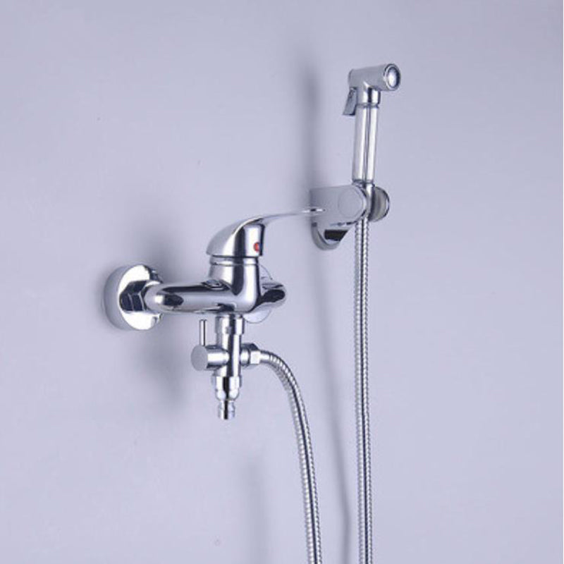 Industrial Kitchen Faucet Lever Handle Wall Mounted High Arc Faucet