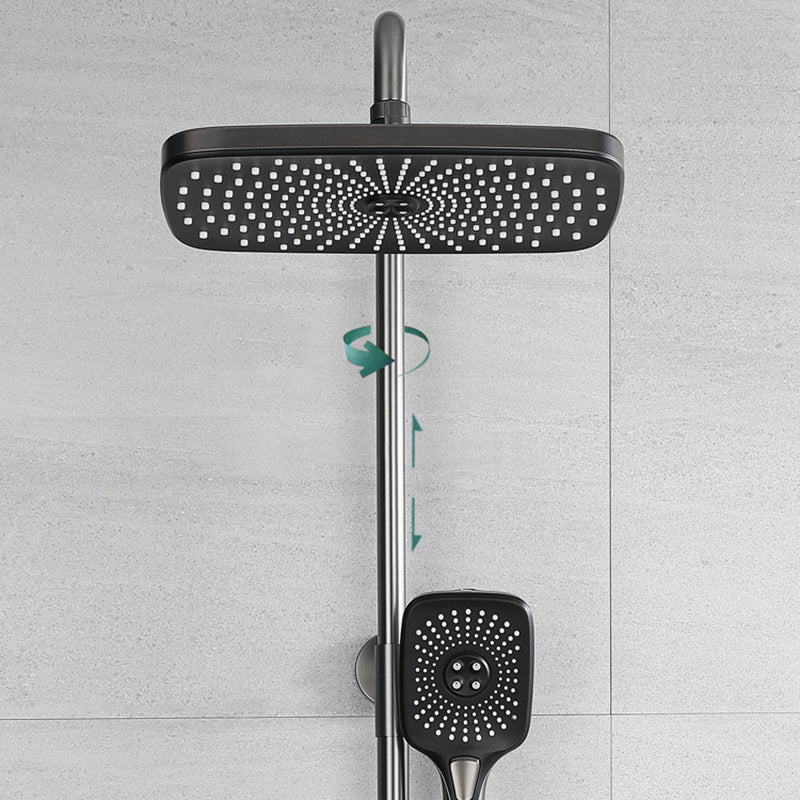 Modern Shower Head Combo Brass Thermostatic Handheld Shower Head Shower Combo