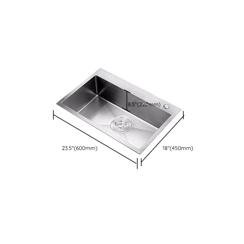 Contemporary Workstation Sink Stainless Steel Undermount Kitchen Sink