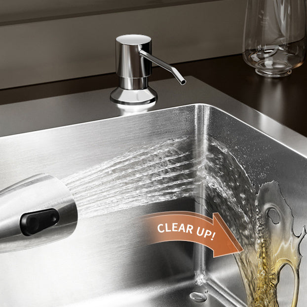 Contemporary Style Kitchen Sink Stainless Steel Double Kitchen Sink