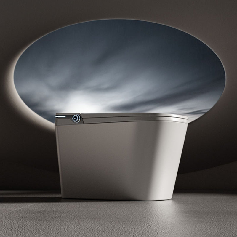 Contemporary Elongated Heated Seat Temperature Control Smart Toilet