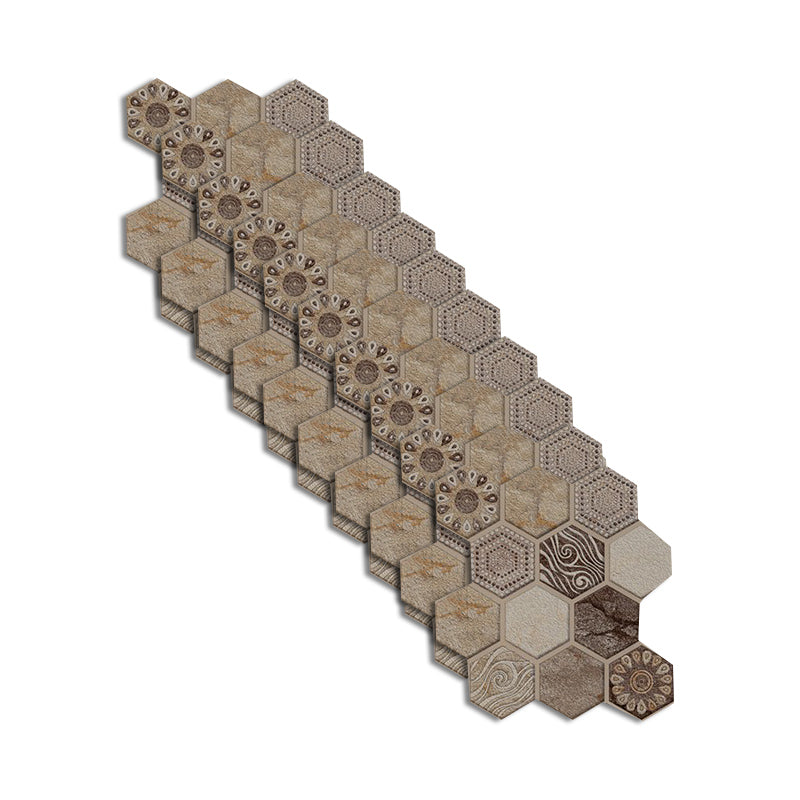 Contemporary Peel and Stick Tile Mosaic Tile Peel and Stick Wall Tile