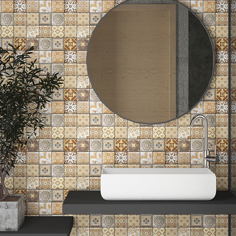 Contemporary Peel and Stick Tile Mosaic Tile Peel and Stick Wall Tile