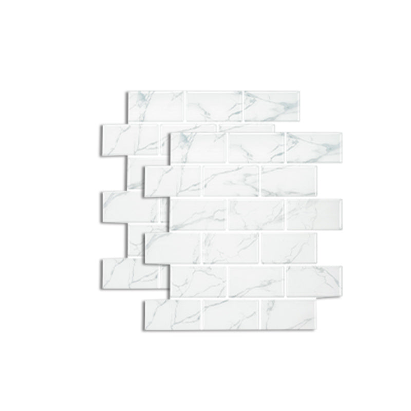 Mosaic Tile Peel & Stick Tile Pvc Kitchen Backsplash Peel and Stick Wall Tile