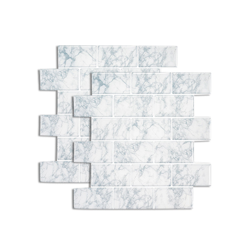 Mosaic Tile Peel & Stick Tile Pvc Kitchen Backsplash Peel and Stick Wall Tile