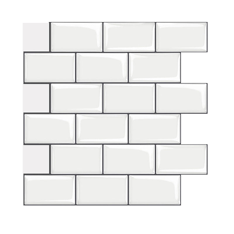 Mosaic Tile Peel & Stick Tile Pvc Kitchen Backsplash Peel and Stick Wall Tile