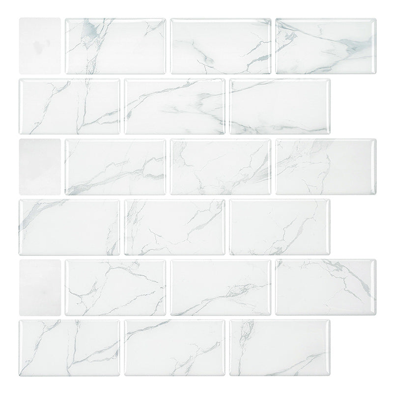 Mosaic Tile Peel & Stick Tile Pvc Kitchen Backsplash Peel and Stick Wall Tile