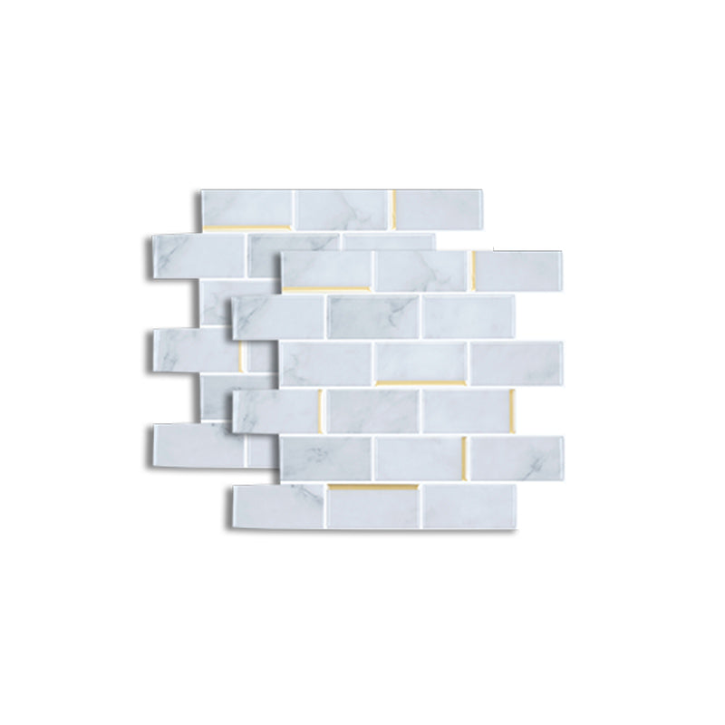 Mosaic Tile Peel & Stick Tile Pvc Kitchen Backsplash Peel and Stick Wall Tile