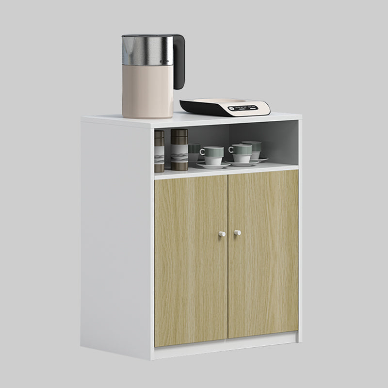 Modern Filing Cabinet Contrast Panel Wood File Cabinet for Home Office