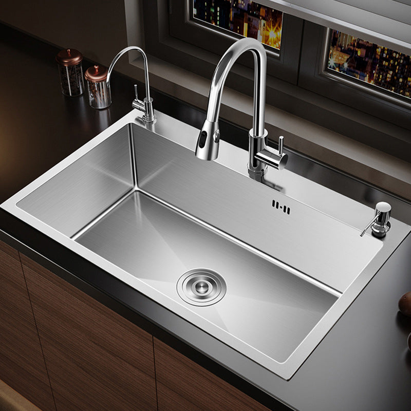 Contemporary Style Kitchen Sink Stainless Steel Non-slip Kitchen Sink