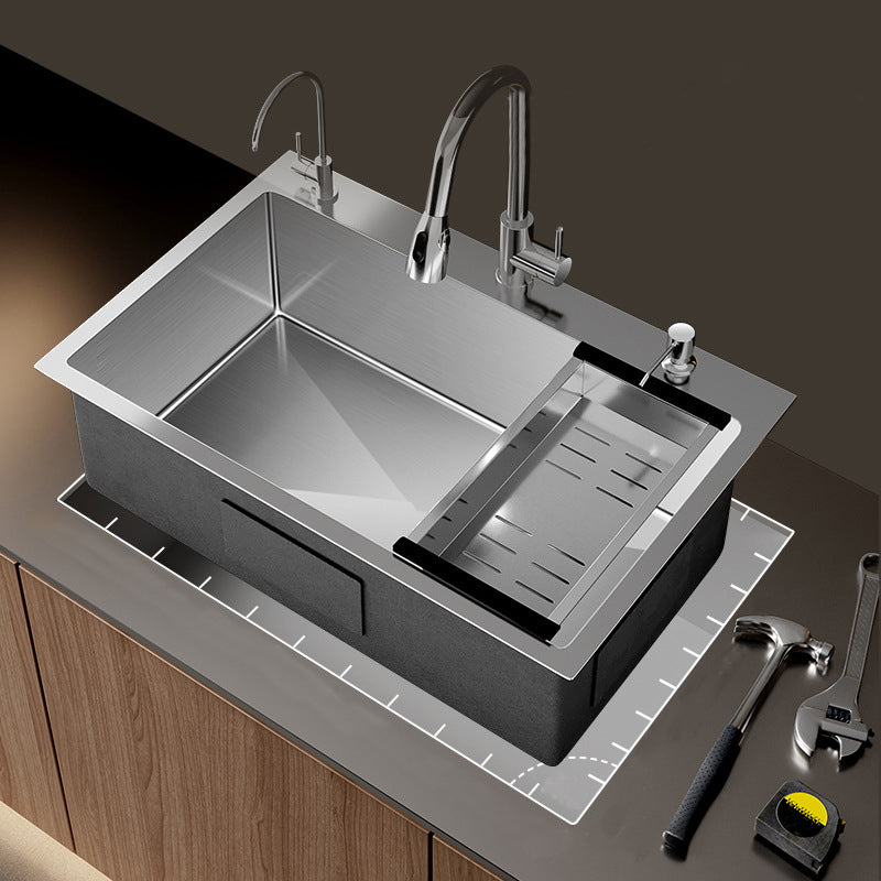 Contemporary Style Kitchen Sink Stainless Steel Non-slip Kitchen Sink